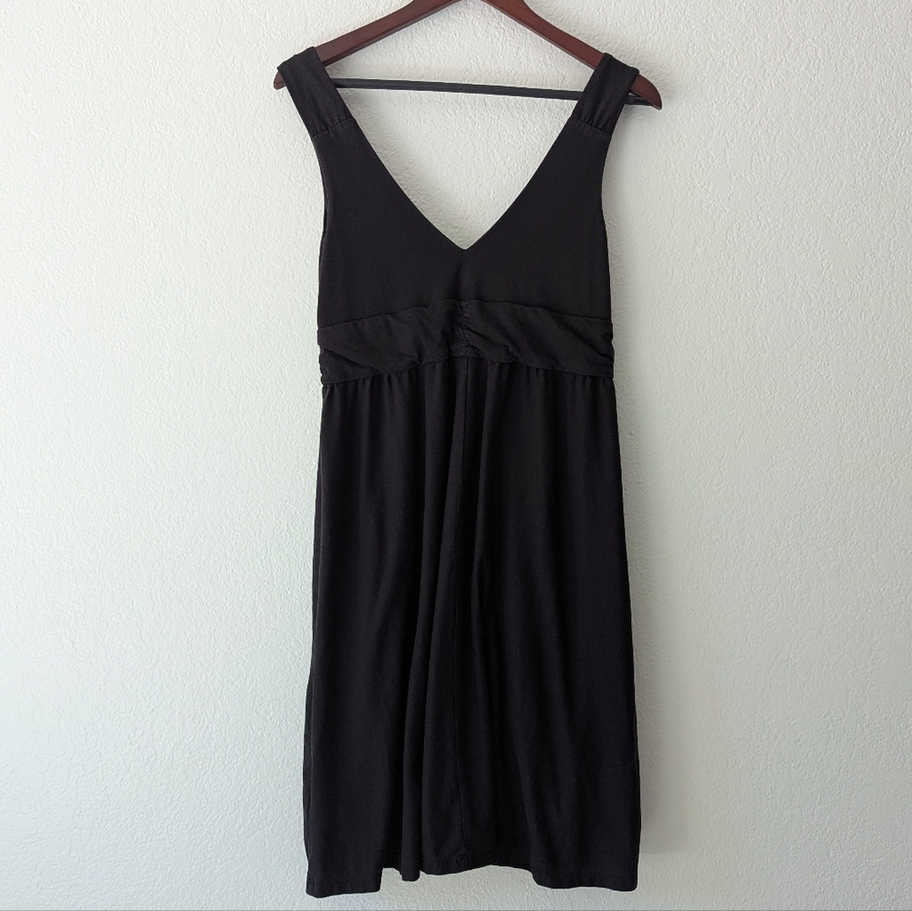 Patagonia Women's Bandha Front Twist V-Neck Black Casual Dress Sleevless Size L - Picture 5 of 13